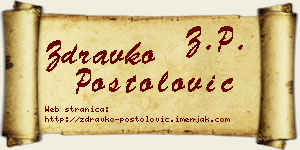 Zdravko Postolović vizit kartica